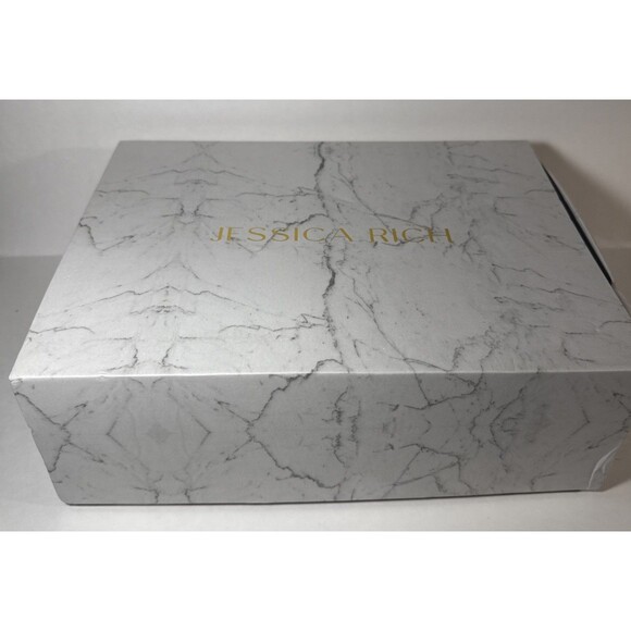 Jessica Rich Shoes Women Size 40 EU Black Clear Heel Satin Strap Platform Sandal - Picture 10 of 12